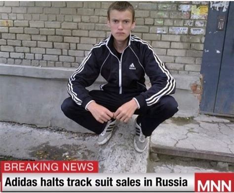 russian adidas tracksuit meme